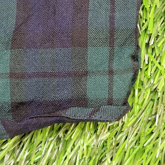 Vintage Pendleton Flannel Plaid Button Shirt Large 24x30 Blue Green - Picture 10 of 12